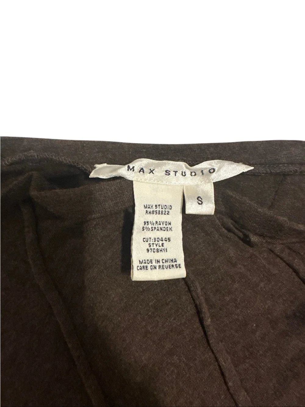 Max Studio Chocolate Brown Maxi Bubble-Hem Skirt